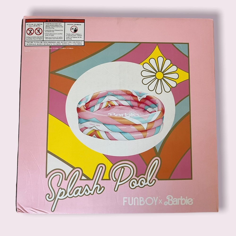 *OBO* FUNBOY x Malibu Barbie ™ Inflatable Pool LIMITED EDITION LARGE NEW in BOX